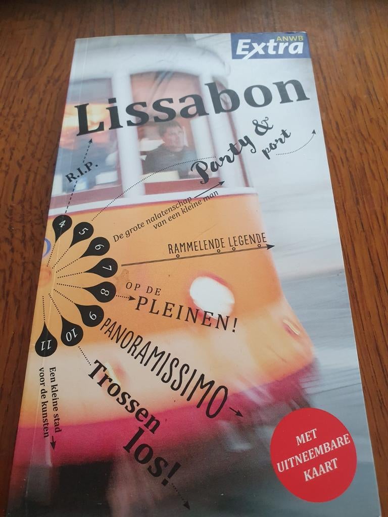 ANWB Extra Lissabon reisgids met uitneembare kaart!!!, Ophalen of Verzenden