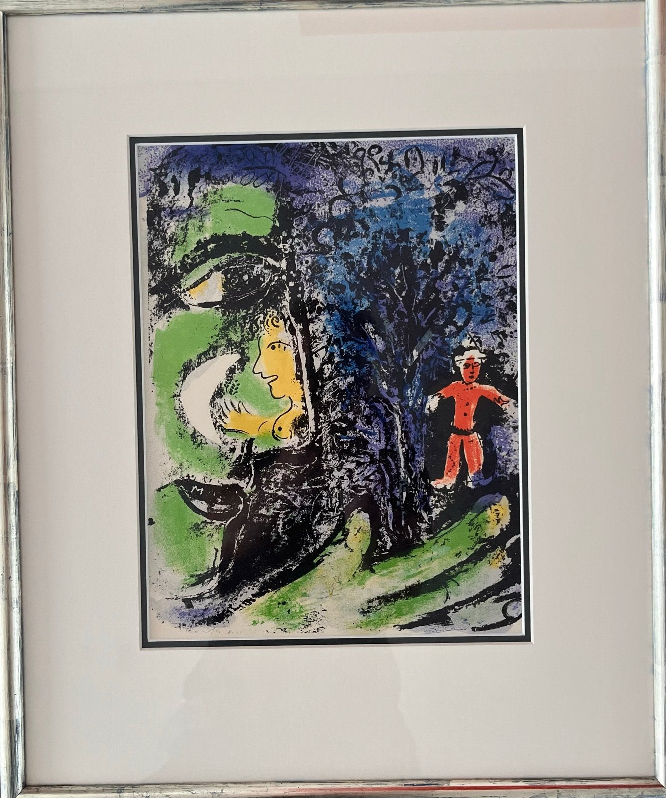 Marc Chagall - De Tovenaar van Parijs (Le Magicien de Paris), Expressionistisch, Print, Overige onderwerpen, Papier