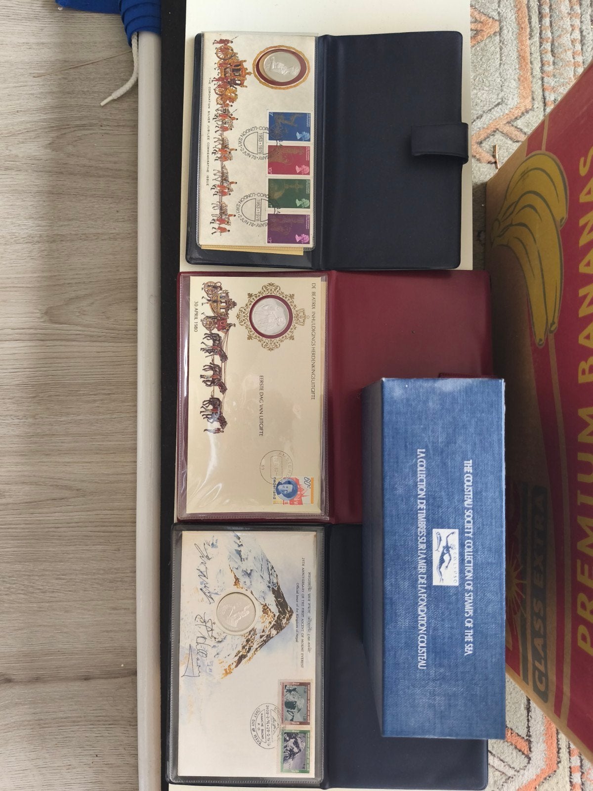 verzameling postzegels Franklin mint, Ophalen