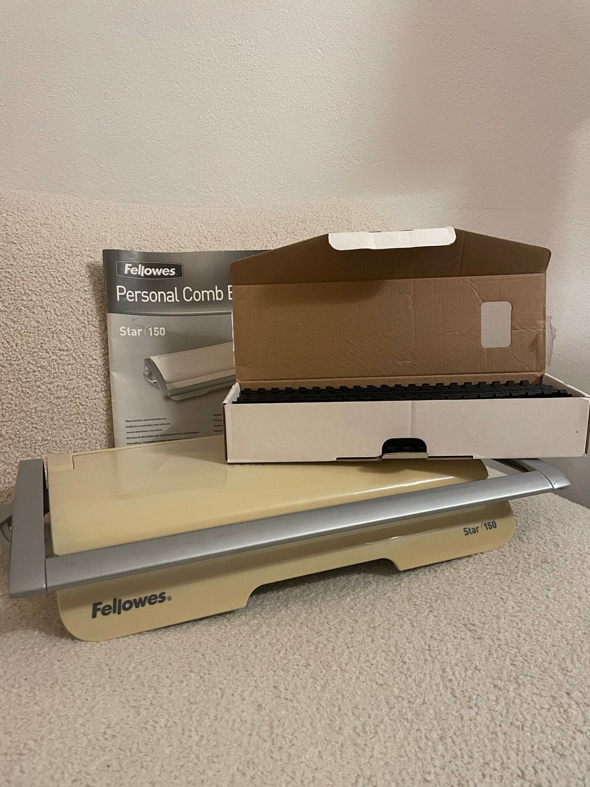 Fellowes Personal Comb Binder Star 150 - Inbindmachine, Ophalen of Verzenden, Gebruikt