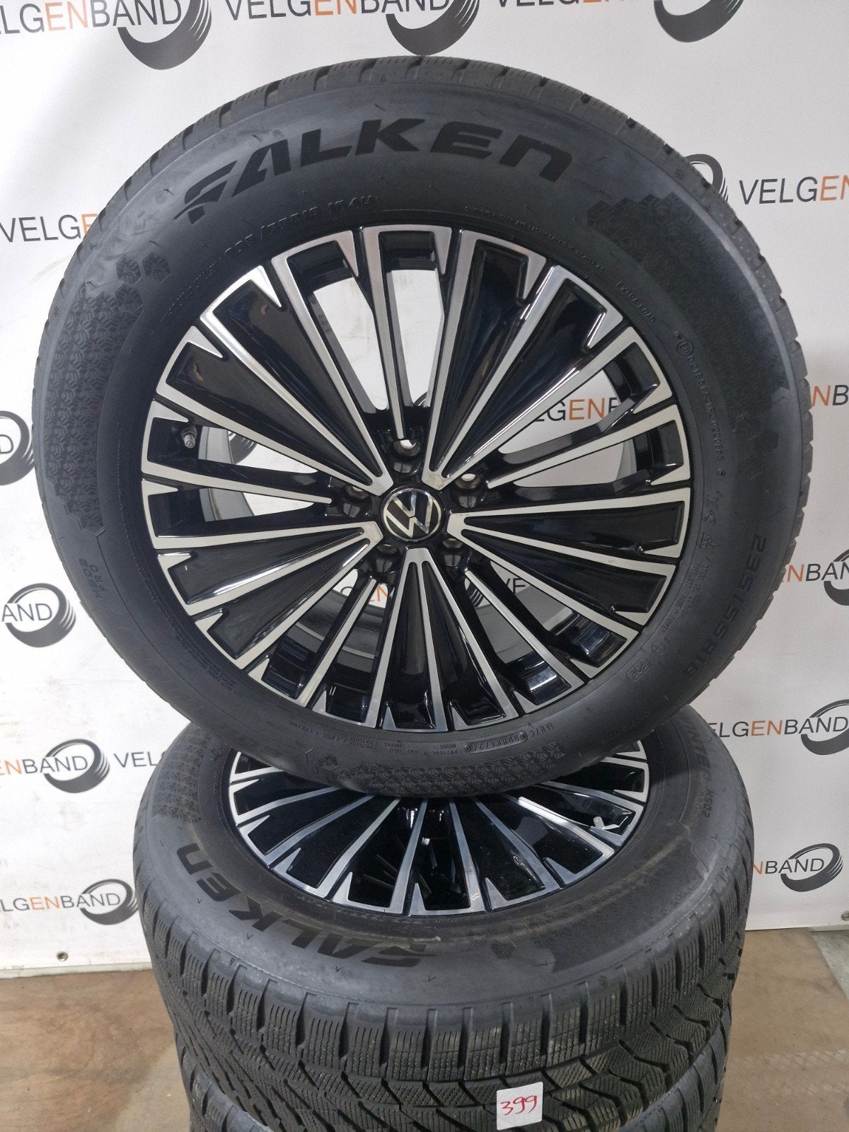 Winterset VW Tayron Tiguan Napoli 235 55 18 5x112 57,1 vag, 18 inch, Gebruikt, ., Banden en Velgen