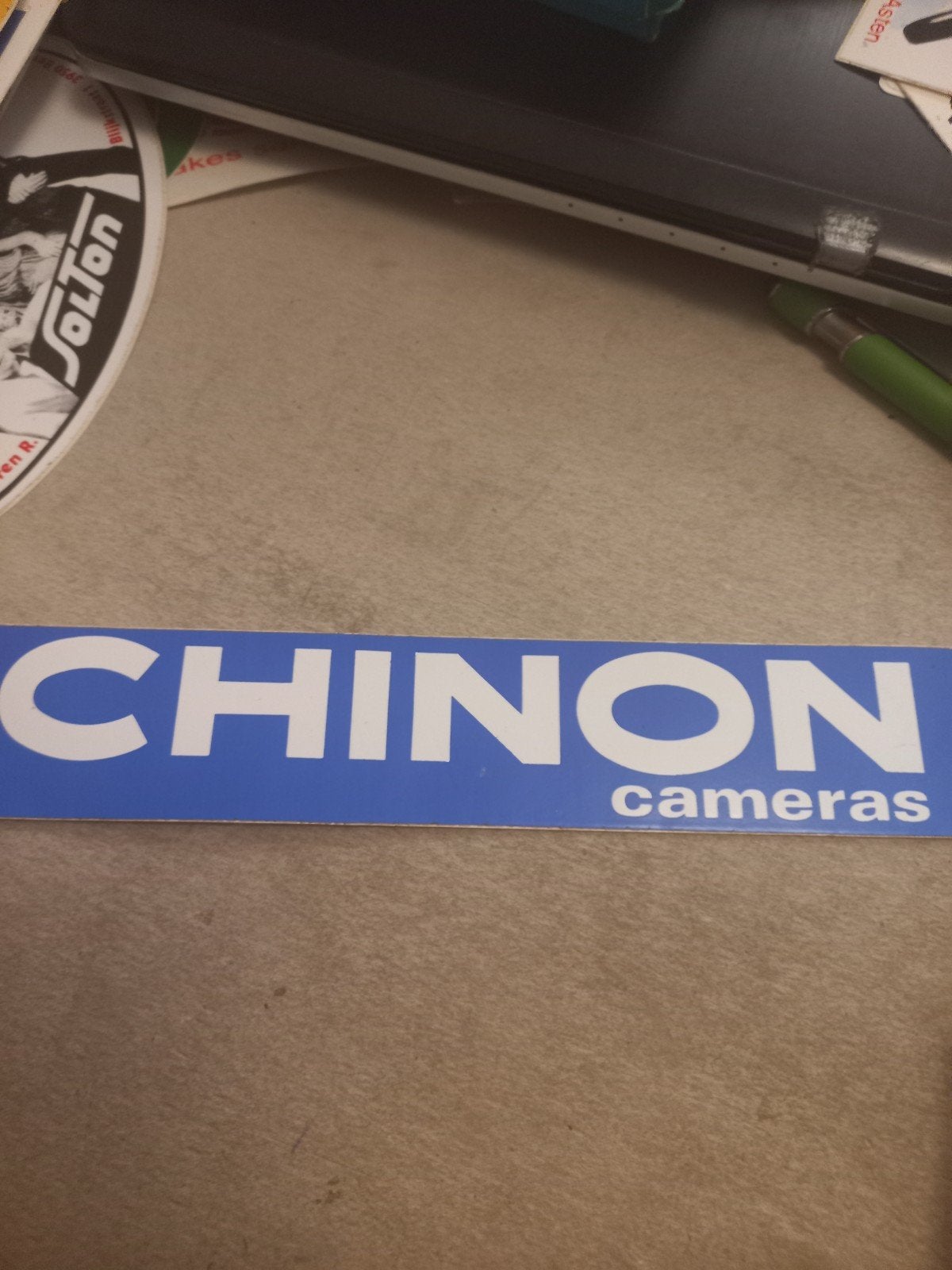 Chinon Cameras Sticker - Vintage Camera Merk, Ophalen of Verzenden, Gebruikt