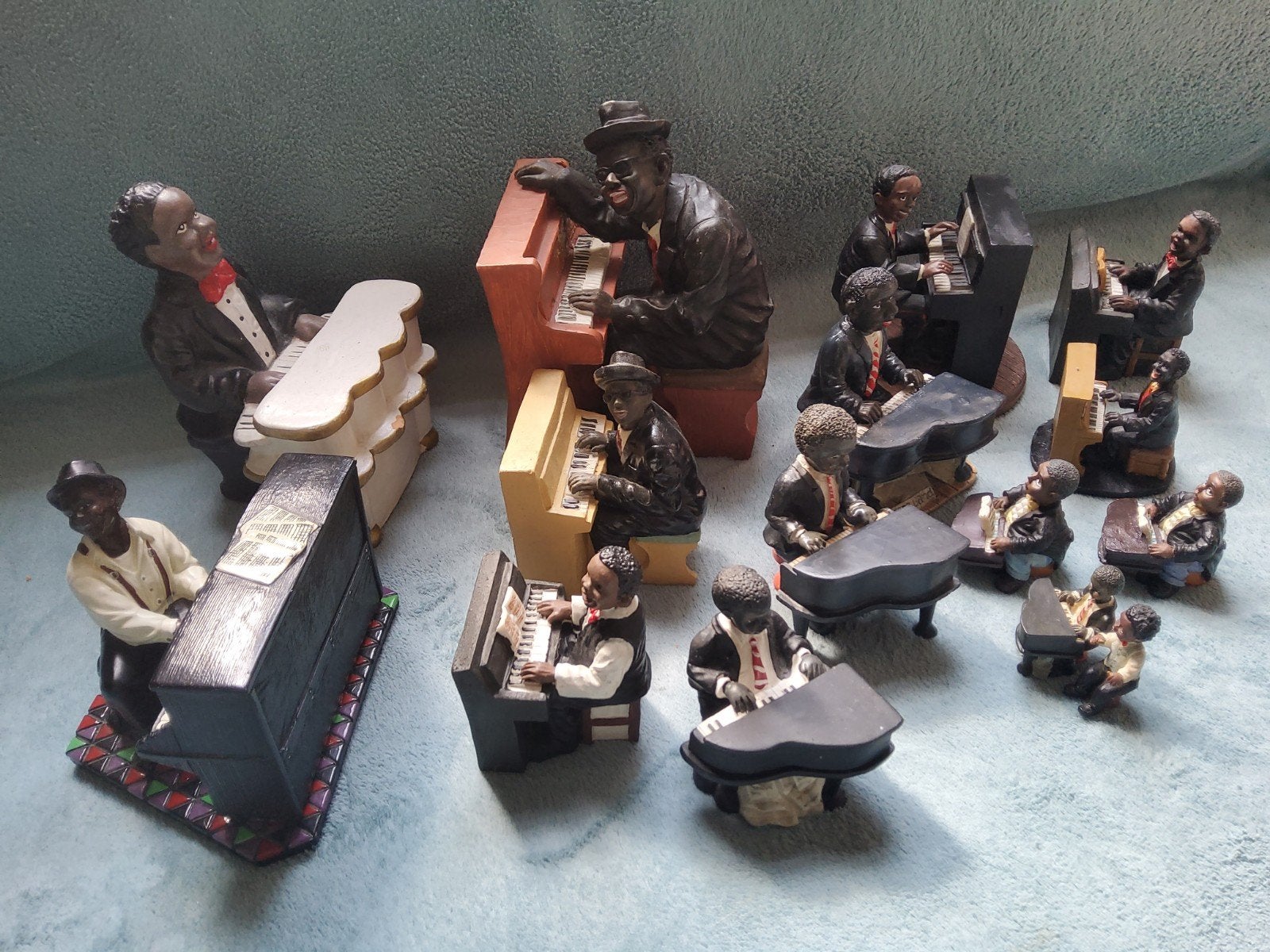 Beeldjes piano vleugel miniatuur Ray Charles, Ophalen of Verzenden, Zo goed als nieuw