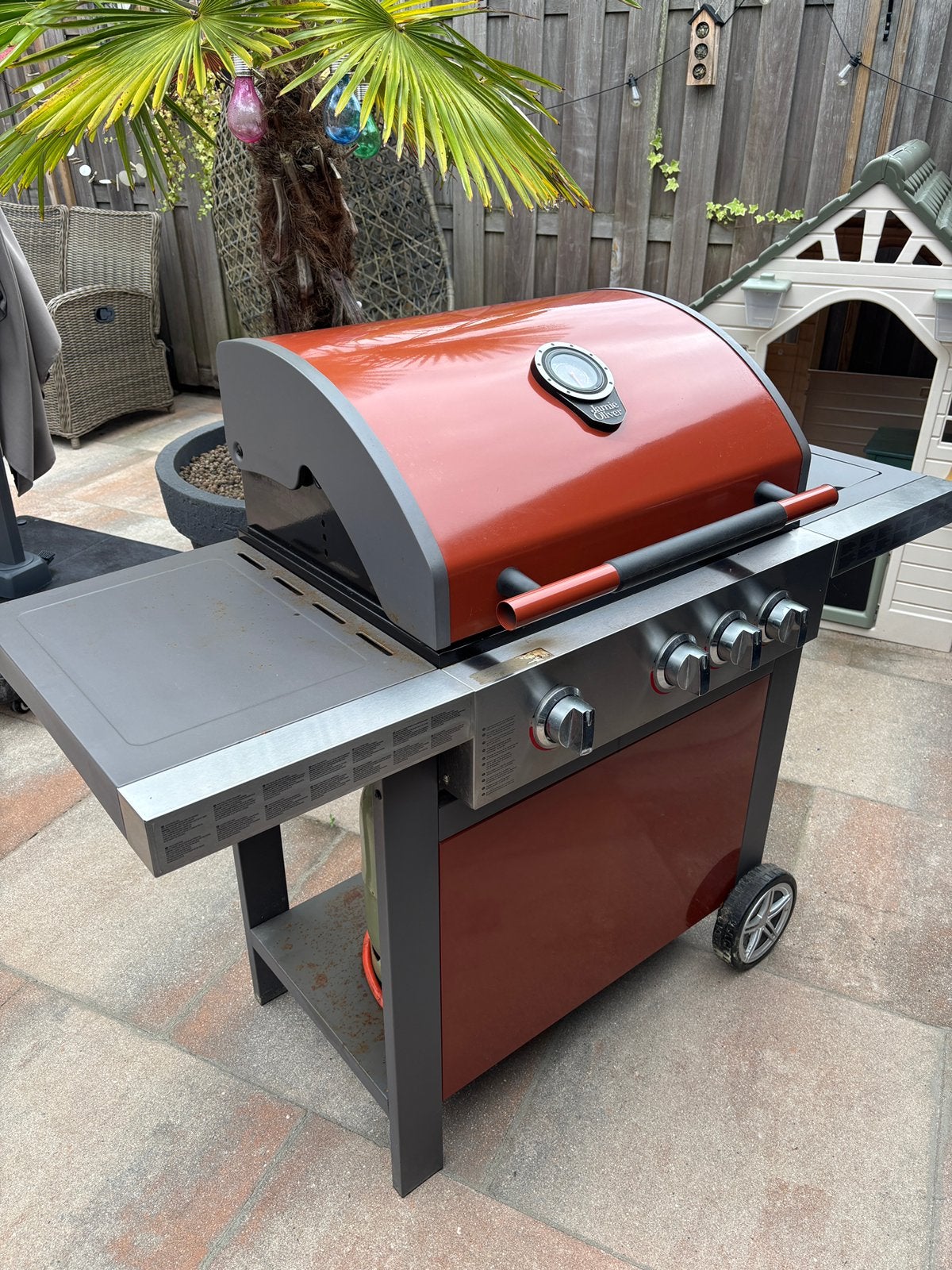 Jamie Oliver 4pits bbq, Ophalen, Gebruikt