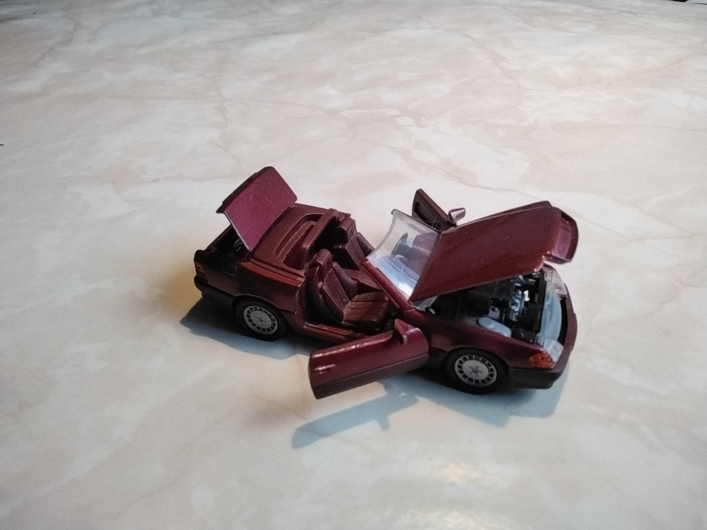 Miniatuurmodel auto - Bordeauxrood SCHABAK 1: 43 NO 1250, Ophalen of Verzenden, Zo goed als nieuw, Overige typen