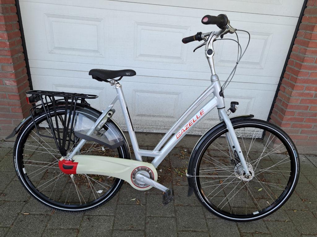 Dames fiets gazelle chamonix 7 vers inzgst, Ophalen, Versnellingen, 56 cm of meer, Zo goed als nieuw