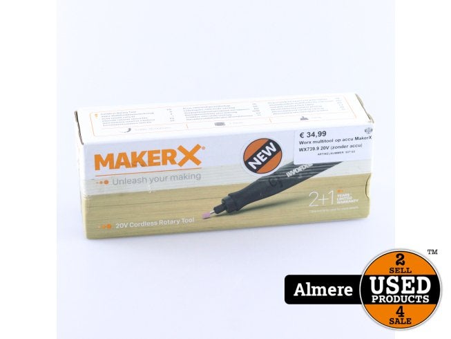 Worx multitool op accu MakerX WX739.9 20V (zonder accu), Worx, Nieuw, Support@worx.com, 14675 128th Ave NE, Suite 120
Woodinville, WA 98072
USA
