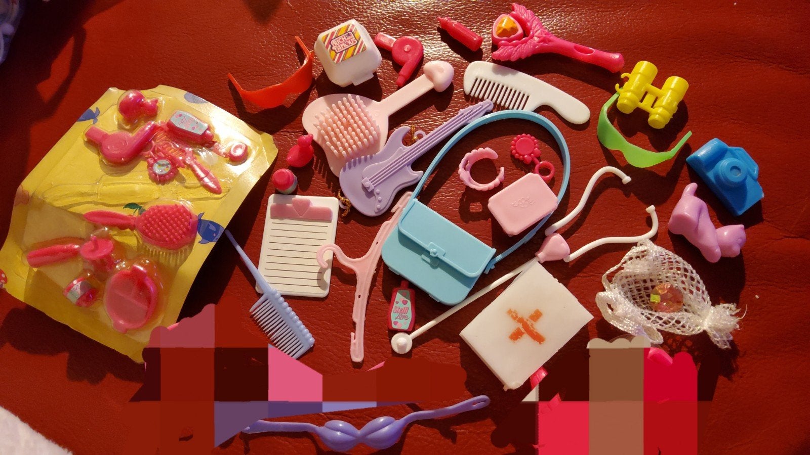 Vintage Barbie Sindy Fleur Daisy Tienerpop tas bril spullen., Ophalen of Verzenden, Gebruikt, Fashion Doll