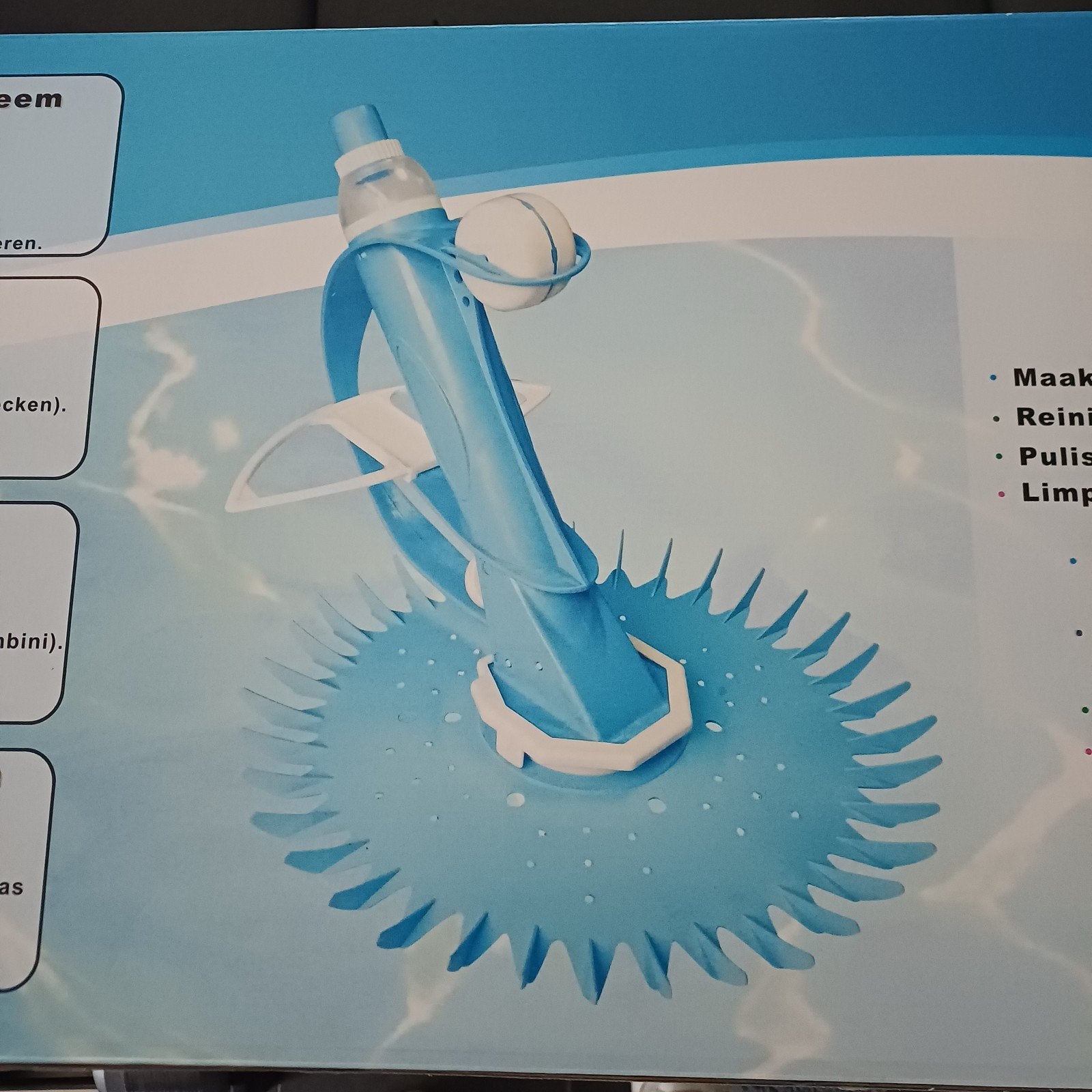 Climazur Zwembadstofzuiger - Nieuw in doos, Ophalen of Verzenden, Nieuw, Minder dan 200 cm, Minder dan 80 cm