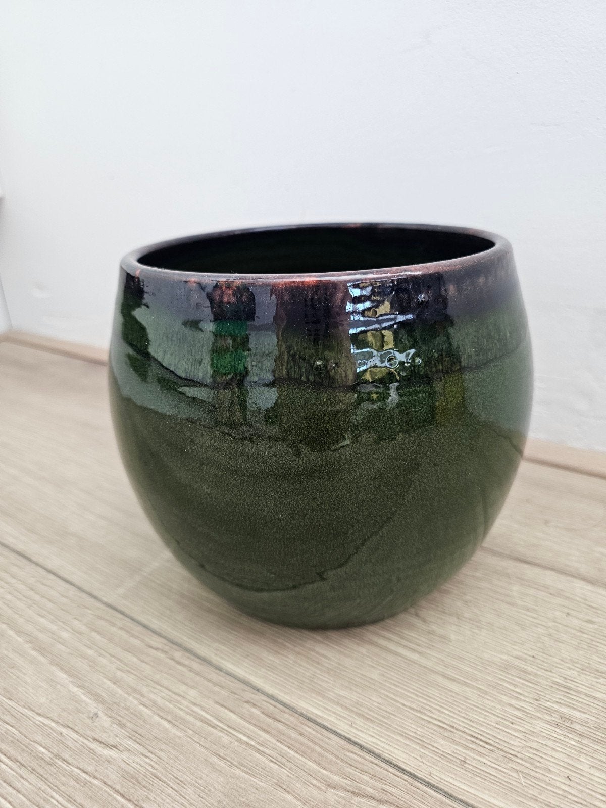 Mooie Ter Steege Charlotte terracotta bloempot  - Als nieuw!, Ophalen, Zo goed als nieuw, Rond, Terracotta