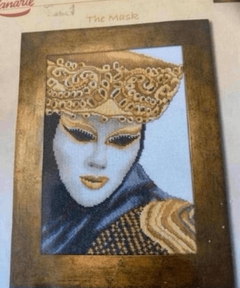 BORDUURPAKKET LANARTE CULTURE THE MASK, Verzenden, Nieuw, Handborduren, Borduurpakket