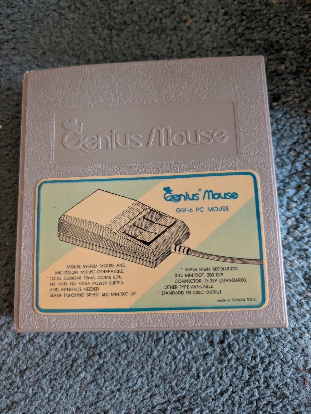 Vintage Genius Mouse GM-6 PC Muis - Nieuw in doos, Computers en Software, Vintage Computers, Ophalen of Verzenden, Genius