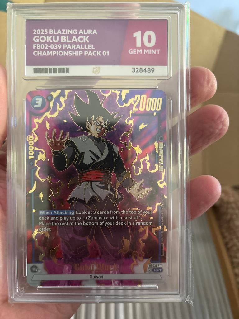 Dragon Ball GOLD FOIL Goku Black FB02-039, Ophalen of Verzenden, Nieuw, Losse kaart, Foil