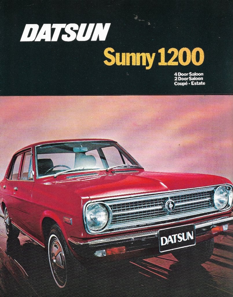 Brochure Datsun SUNNY 1200, 1972 (GB)., Boeken, Nieuw, Overige merken, Datsun, Ophalen of Verzenden