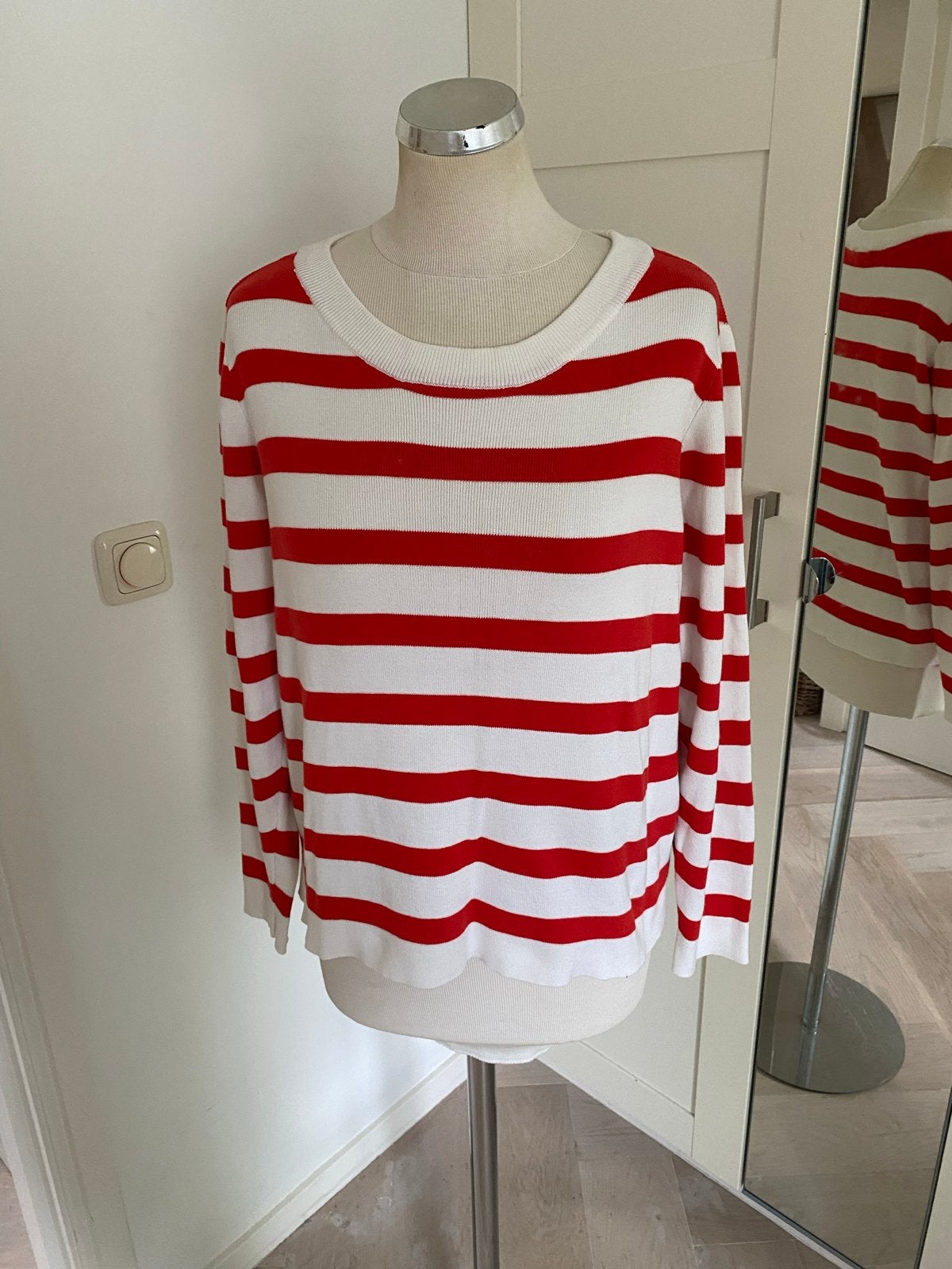 SELECTED FEMME gestreepte trui rood/wit maat M, Kleding | Dames, Ophalen of Verzenden, Zo goed als nieuw, Maat 38/40 (M), Rood