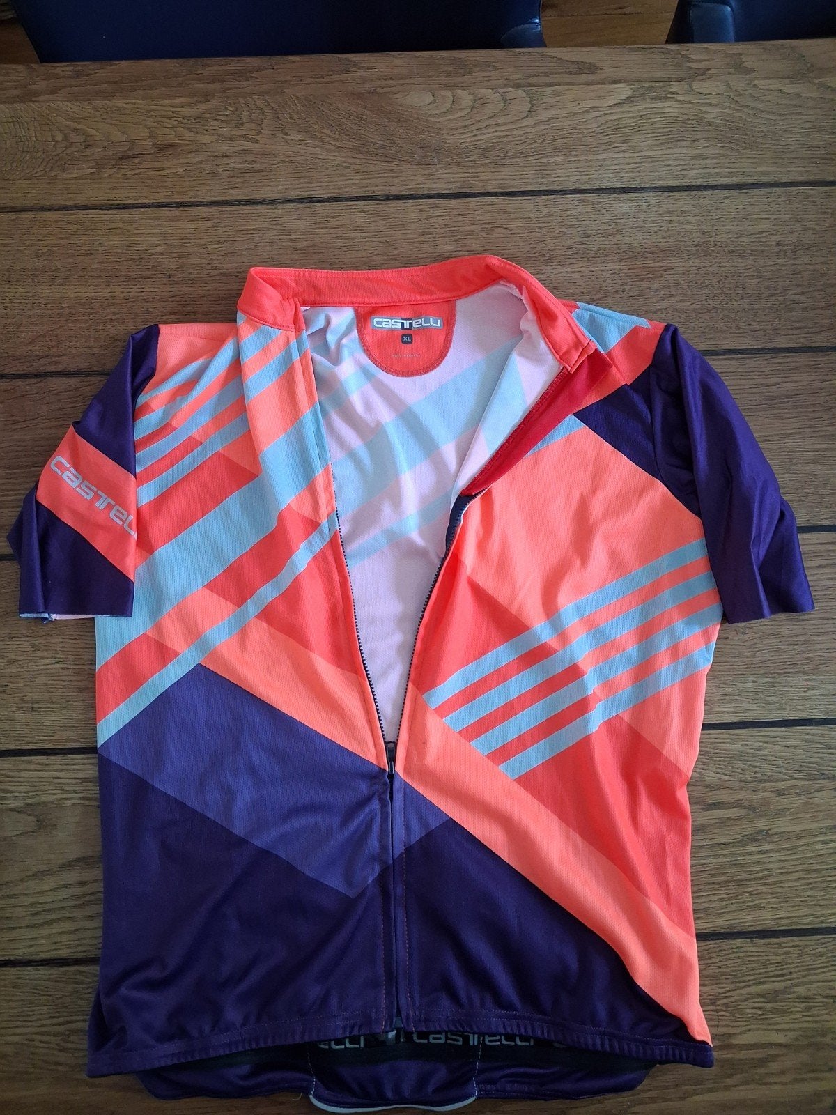 Castelli fietsshirt XL shirt wielrenshirt dames, Meerkleurig, Maat 46/48 (XL) of groter, Ophalen of Verzenden, Zo goed als nieuw