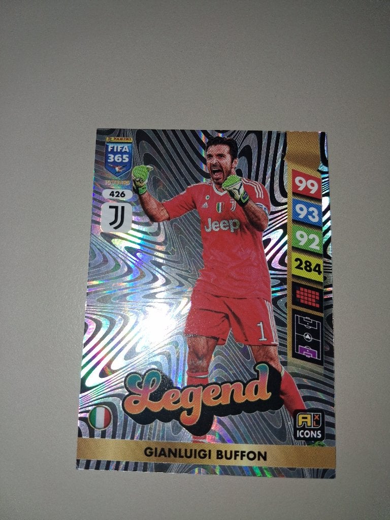 Panini Legend Buffon voetbalkaart, Verzenden, Zo goed als nieuw, Buitenlandse clubs, Spelerskaart