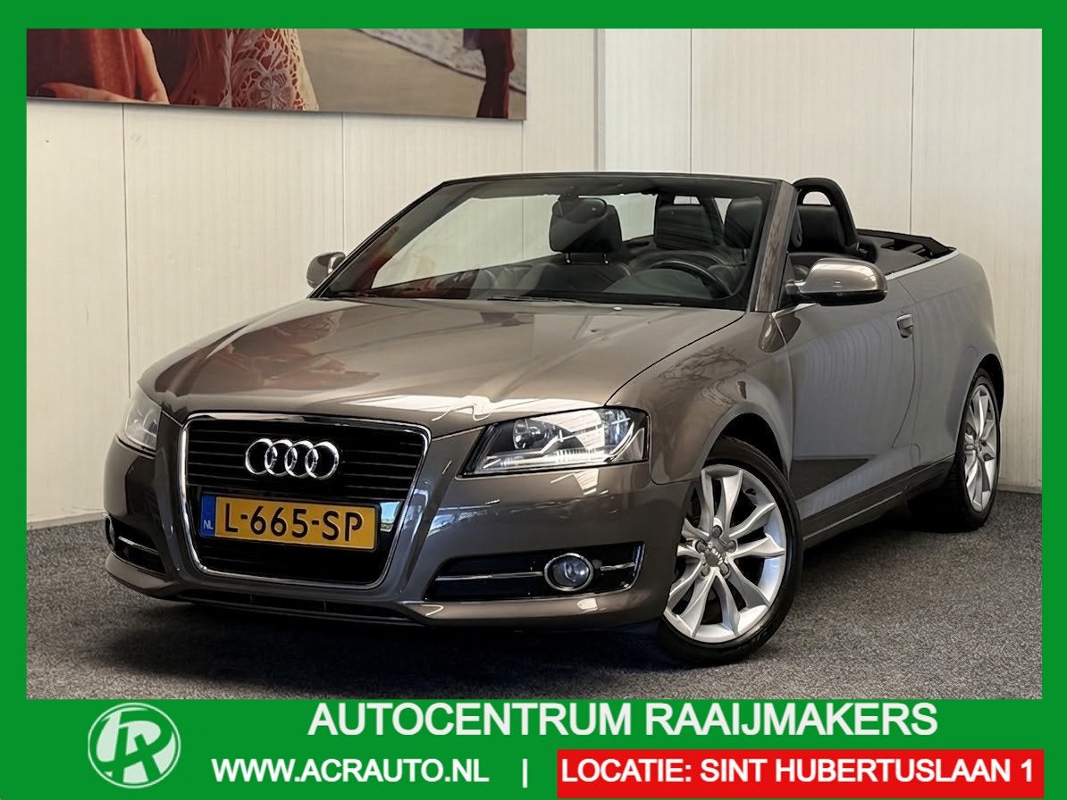 Audi A3 CABRIOLET 1.2 TFSI AMBITION PRO LINE S ZWART LEDER A, Auto's, Audi, Voorwielaandrijving, Euro 5, Gebruikt, Zwart