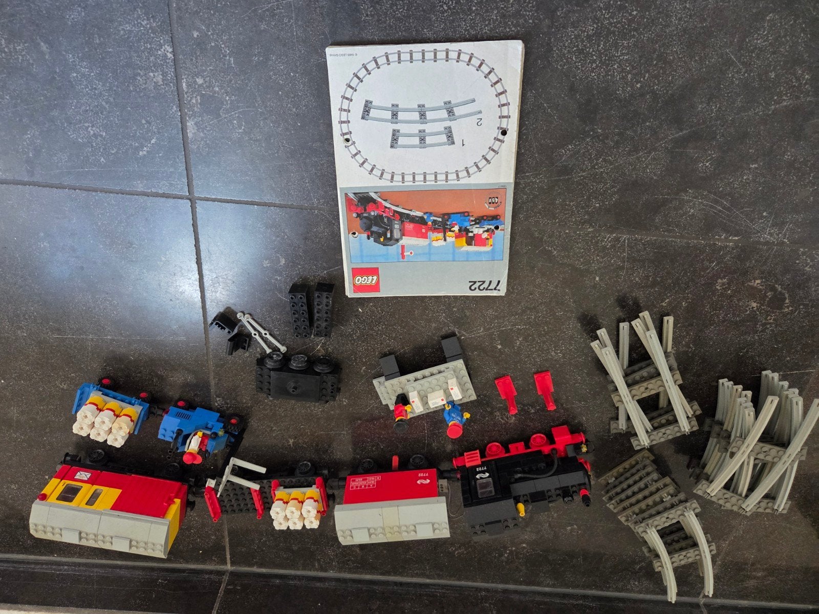 Lego Trein 7722 - 4.5V en 12V ombouw - Getest en Werkend, Kinderen en Baby's, Gebruikt, Overige thema's, Lego, Inclusief instructies