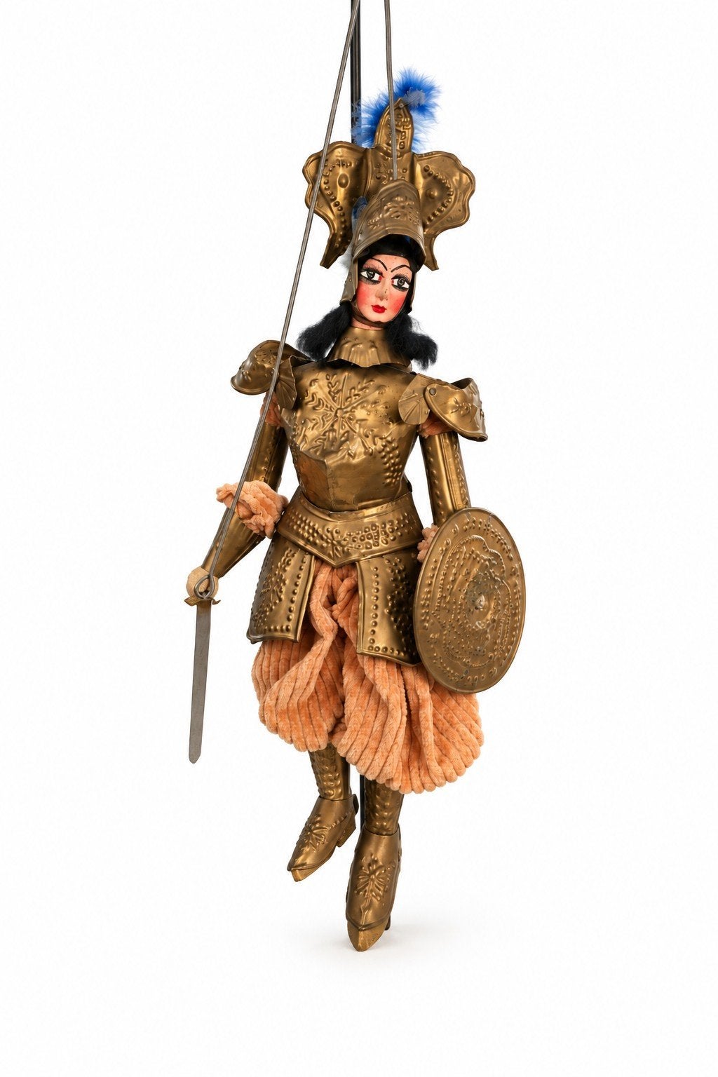 Grore Opera dei Pupi Sicilië marionet ridder vrouw, Ophalen of Verzenden, Gebruikt, Jongen of Meisje