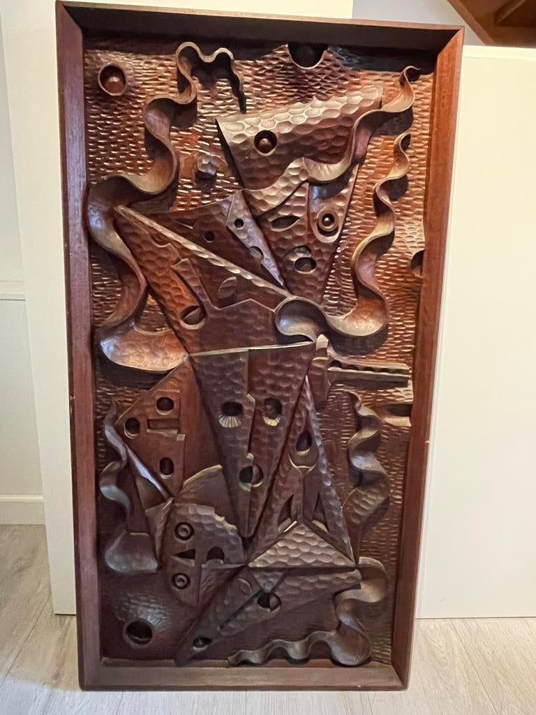 Luis Potosi Suárez | XL houtsculptuur | Ecuador | 1950-1999, Antiek en Kunst, Kunst | Beelden en Houtsnijwerken, Houtsnijwerk