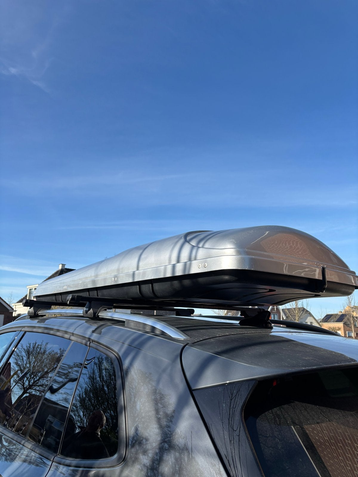 Hapro Dakkoffer Type 900 met Thule Dakdragers, Ophalen, Gebruikt