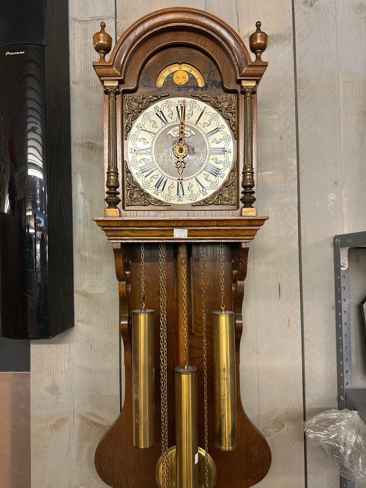 Antieke Wandklok met Gewichten - Klassiek Design, Ophalen