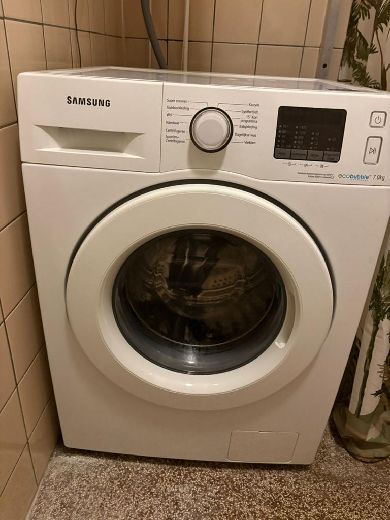 Samsung wasmachine 7 kilo, Ophalen, Gebruikt, Voorlader, 1200 tot 1600 toeren