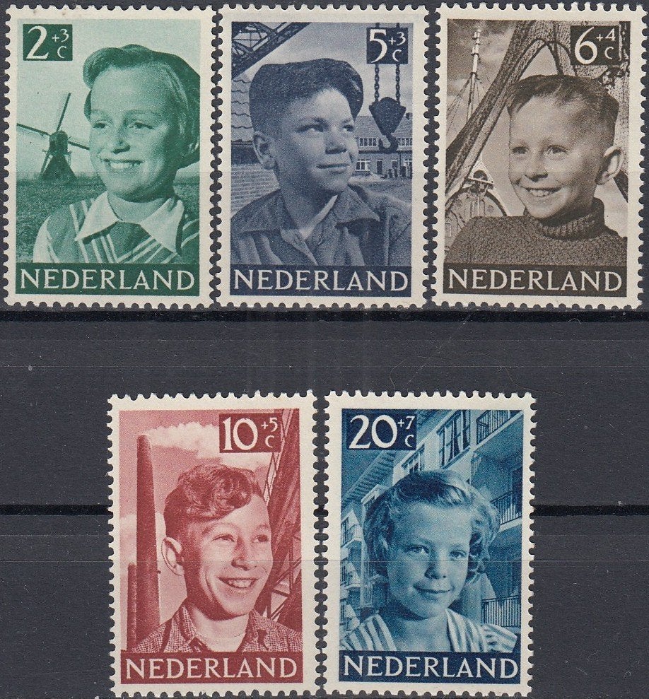 Nederland- 4.03.1- 1951- Kinderzegels- NVPH-573-577- P, Ophalen of Verzenden, Na 1940, Postfris