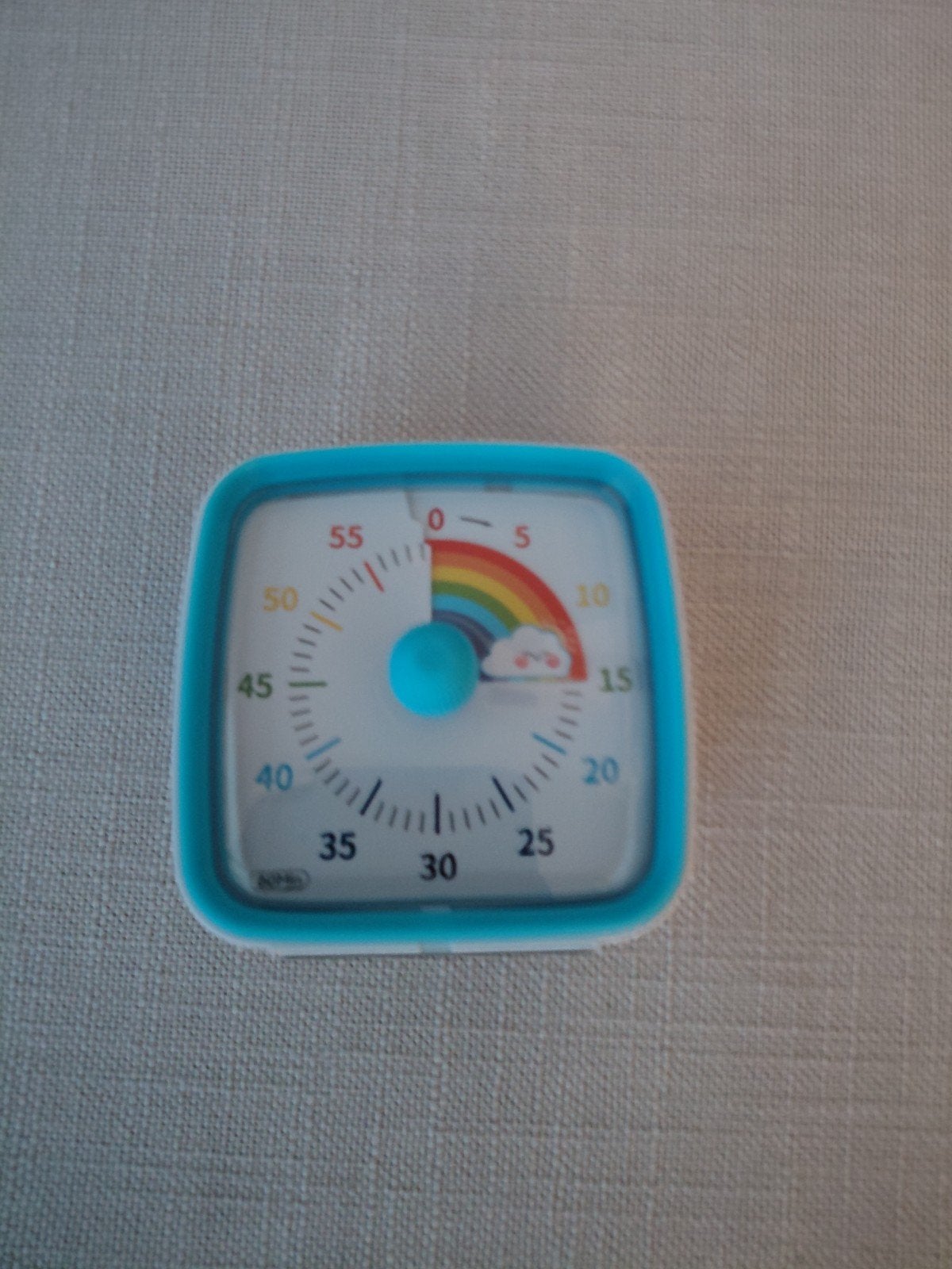 time timer klokje 60 minuten blauw regenboog structuur, Wandklok, Nieuw, Ophalen of Verzenden, Blauw