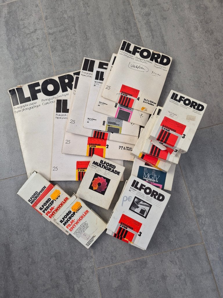 Ilford zwart-witfotopapier, Doka papier, Gebruikt, Ilford, Overige formaten