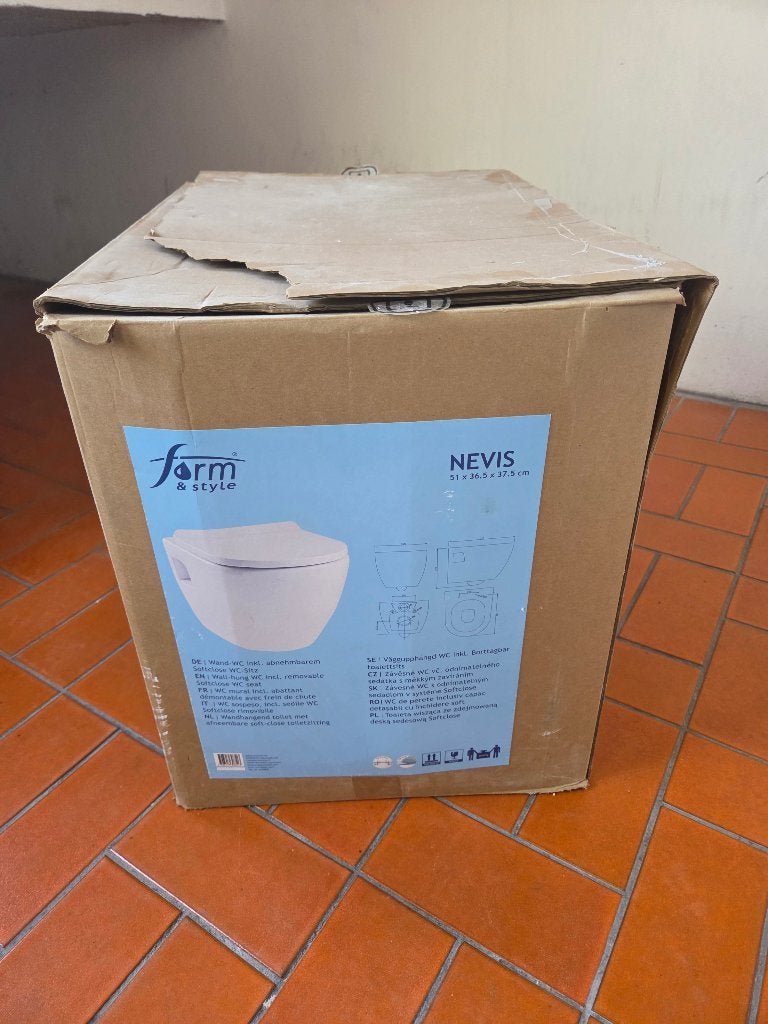 Hangtoilet nieuw in doos, Ophalen, Nieuw, Toilet