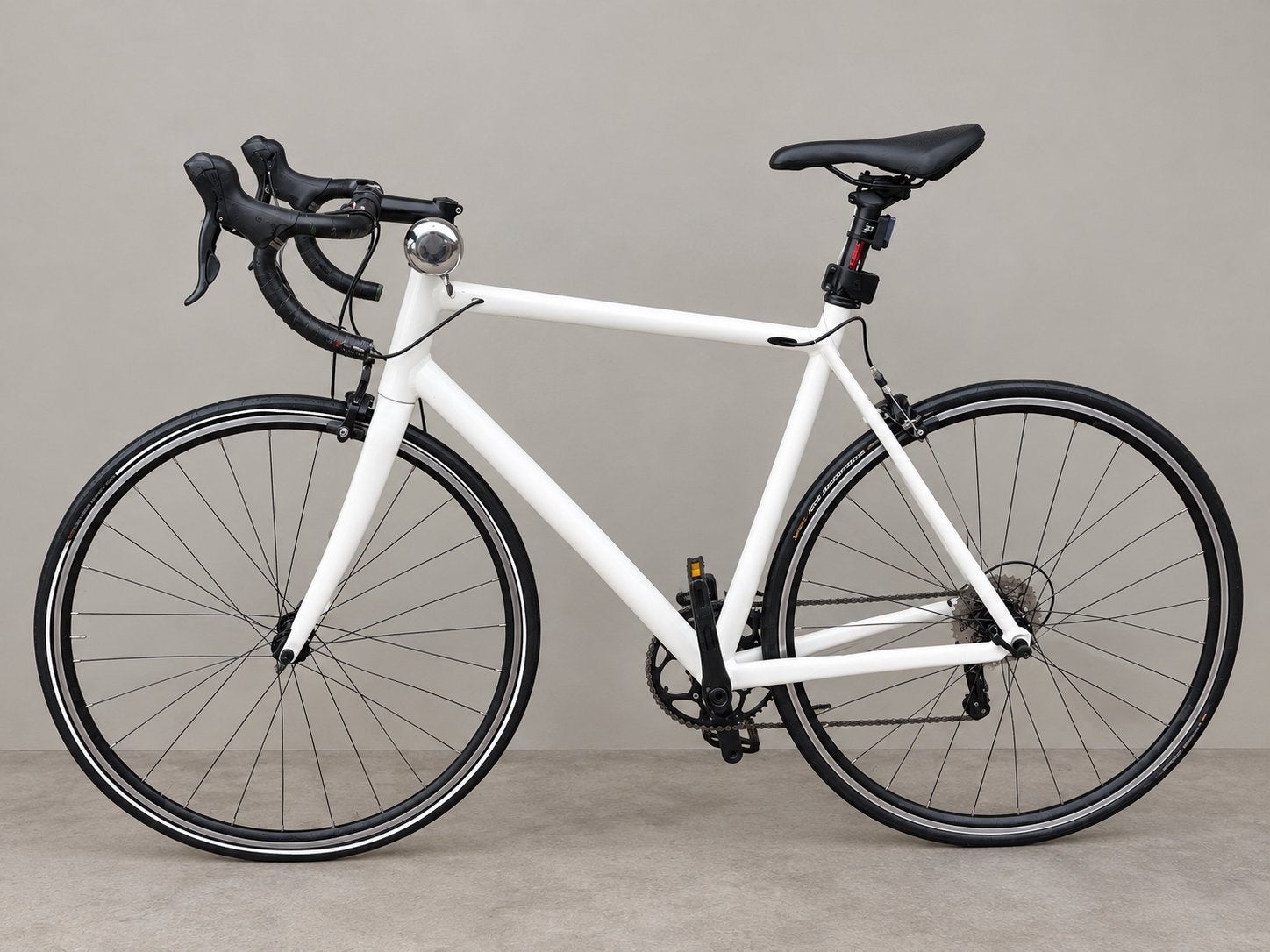 Witte racefiets - Cube frame, 28 inch, Gebruikt, Aluminium, Meer dan 20 versnellingen