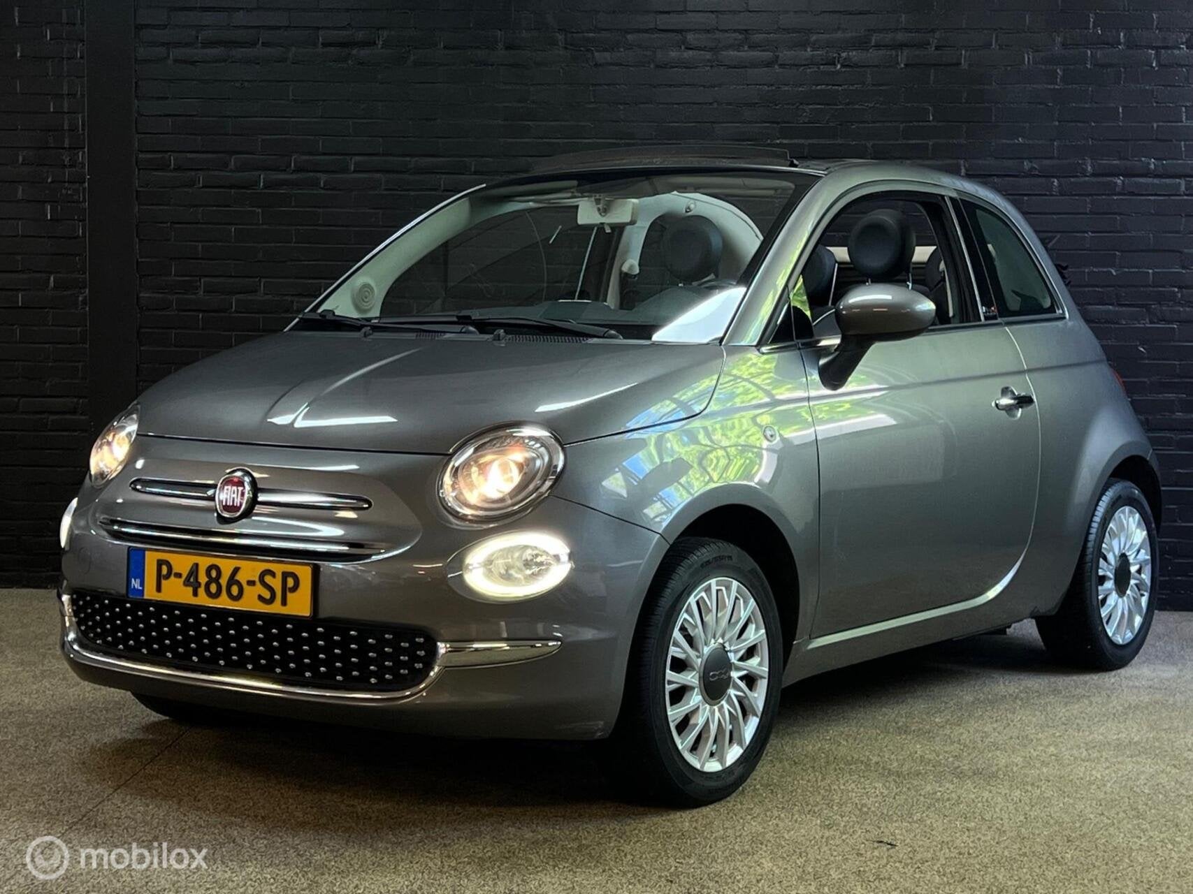 Fiat 500C 1.2 Lounge CABRIO PDC AIRCO, Automatische klimaatregeling, Gebruikt, 4 cilinders, Cabriolet