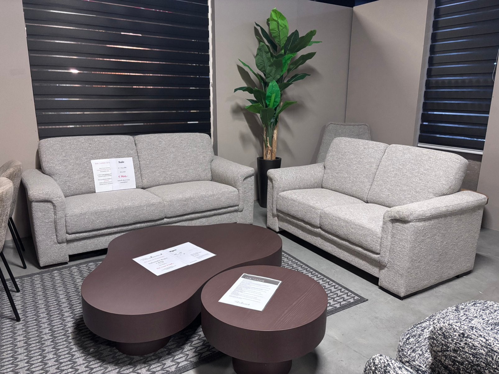 2+2,5 zits bank SHOWROOM OPRUIMING, 150 tot 200 cm, Tweepersoons, 75 tot 100 cm, Ophalen of Verzenden