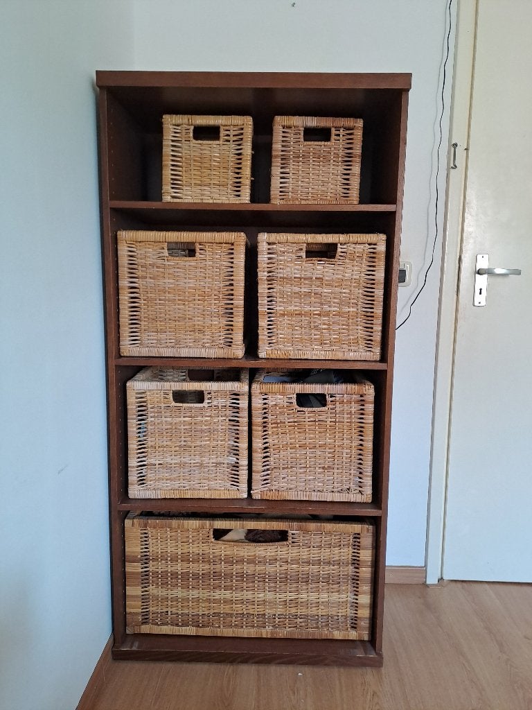 Vakkenkast met mandjes, Ophalen, Gebruikt, 100 tot 150 cm, 50 tot 100 cm