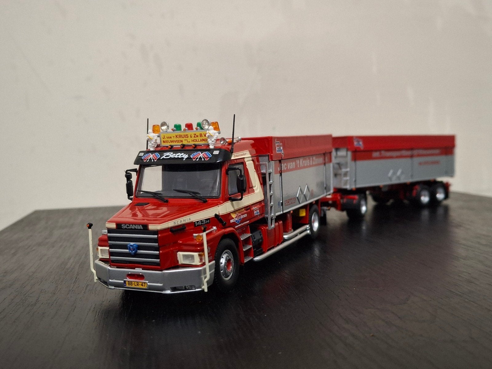 Tekno Scania 143H Torpedo Jac van t'Kruis Nieuwveen, Ophalen of Verzenden, Zo goed als nieuw, Bus of Vrachtwagen, Tekno