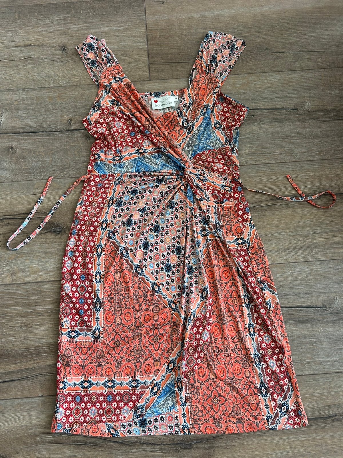 Zomerjurk Helena Hart xl, Kleding | Dames, Jurken, Maat 46/48 (XL) of groter, Zo goed als nieuw, Onder de knie, Meerkleurig