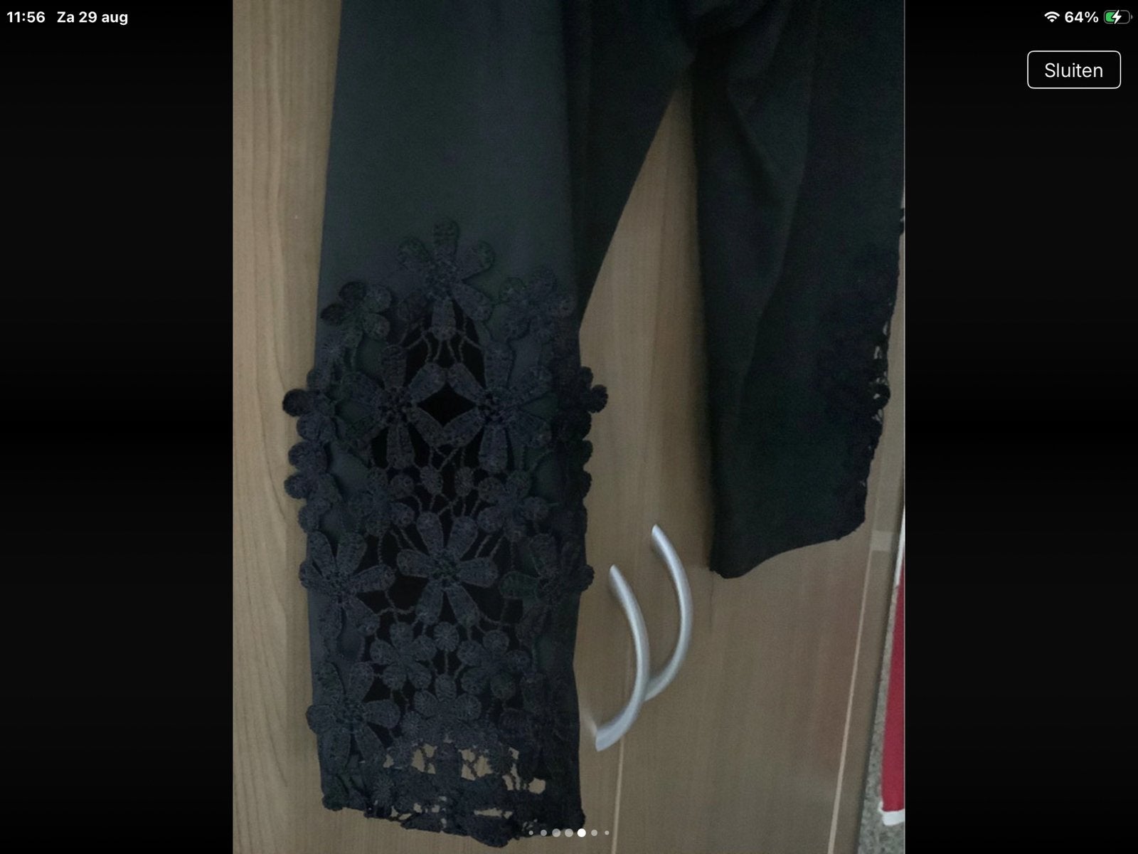 Capri broek zwart. mt. 4. X. L., Legging, Verzenden, Zwart, Nieuw