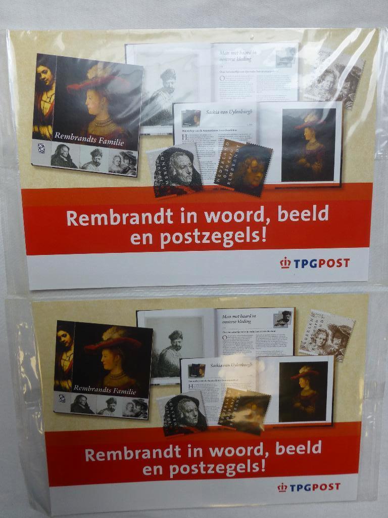 Rembrandt 1606-1669 (2 sets 2006), Postzegels en Munten, Ophalen of Verzenden, Overige typen
