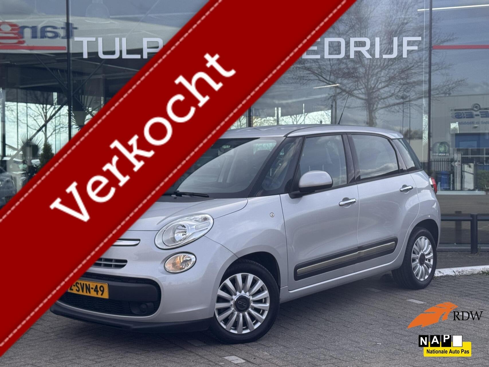 Fiat 500 L 0.9 TwinAir Easy Eco Airco Cruise Bluetooth NAP, Auto's, Dealer onderhouden, Stof, Gebruikt, Euro 6