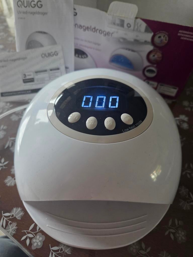 UV led Nageldroger zgan, Ophalen of Verzenden, Zo goed als nieuw, Wit, Handen en Nagels