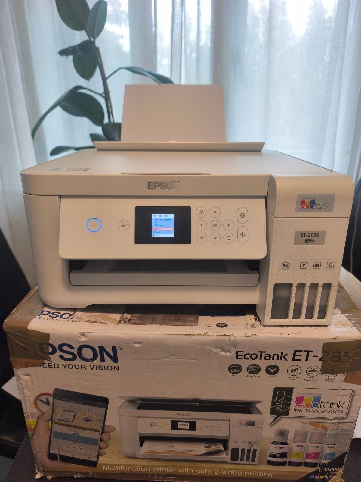 Epson EcoTank ET-2856 All-in-One als nieuw, Computers en Software, All-in-one, Draadloos, Ophalen of Verzenden, Zo goed als nieuw