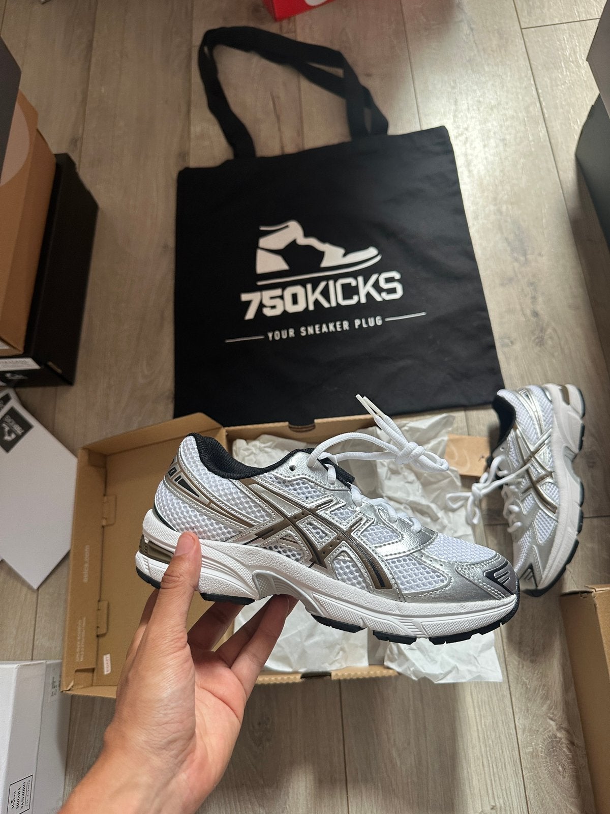Asics Gel-1130 White Clay Canyon Maat EU37 GS 1204A163-104, Wit, Nieuw, Ophalen of Verzenden, A