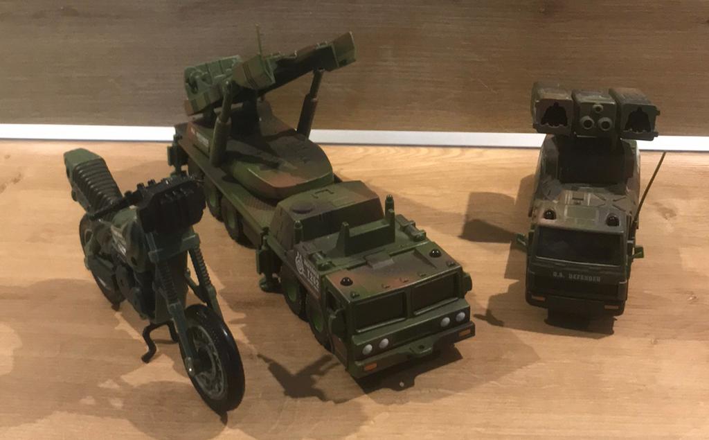 3 legervoertuigen Smart Toys 1997 1998, Gebruikt, Auto, Onbekend, Ophalen of Verzenden