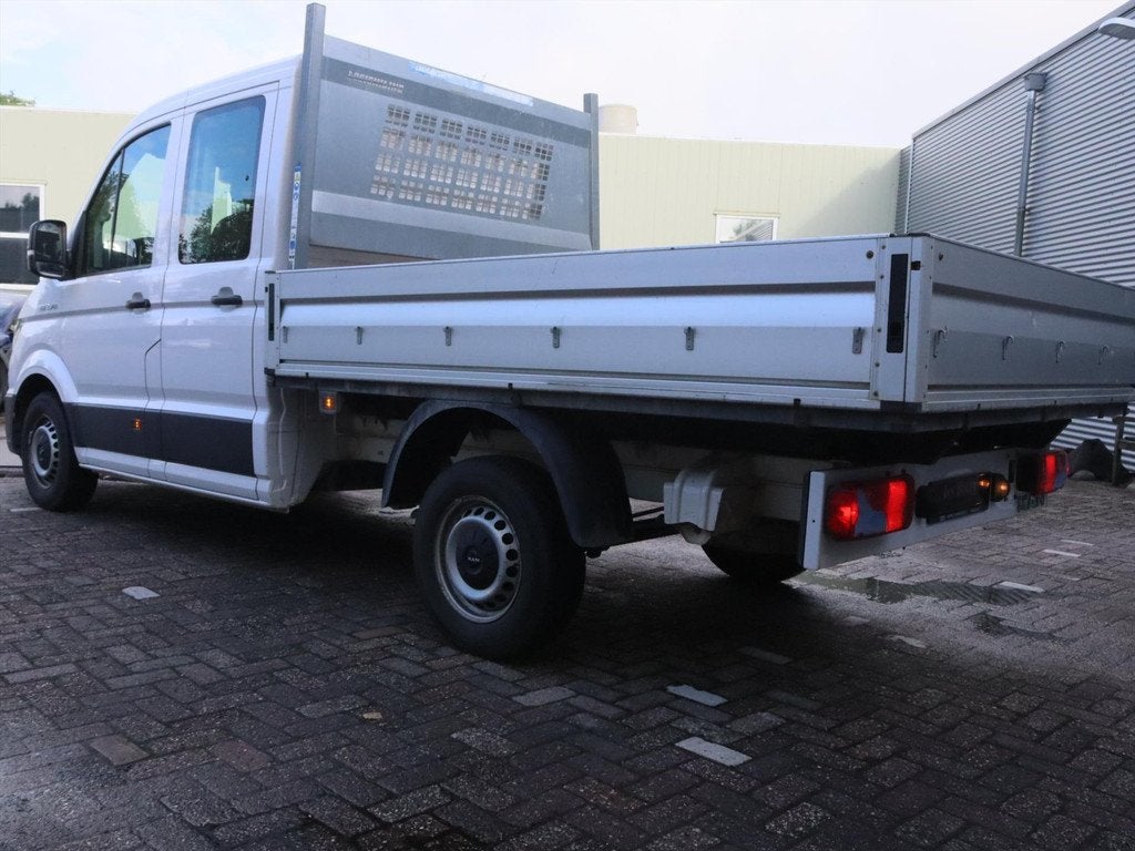 Man Tge 2.0 TDI 140pk 6-Bak CH/2C DC L1 Open laadbak / Pick-, Auto's, Bestelauto's, Automaat, Stof, Gebruikt, Wit