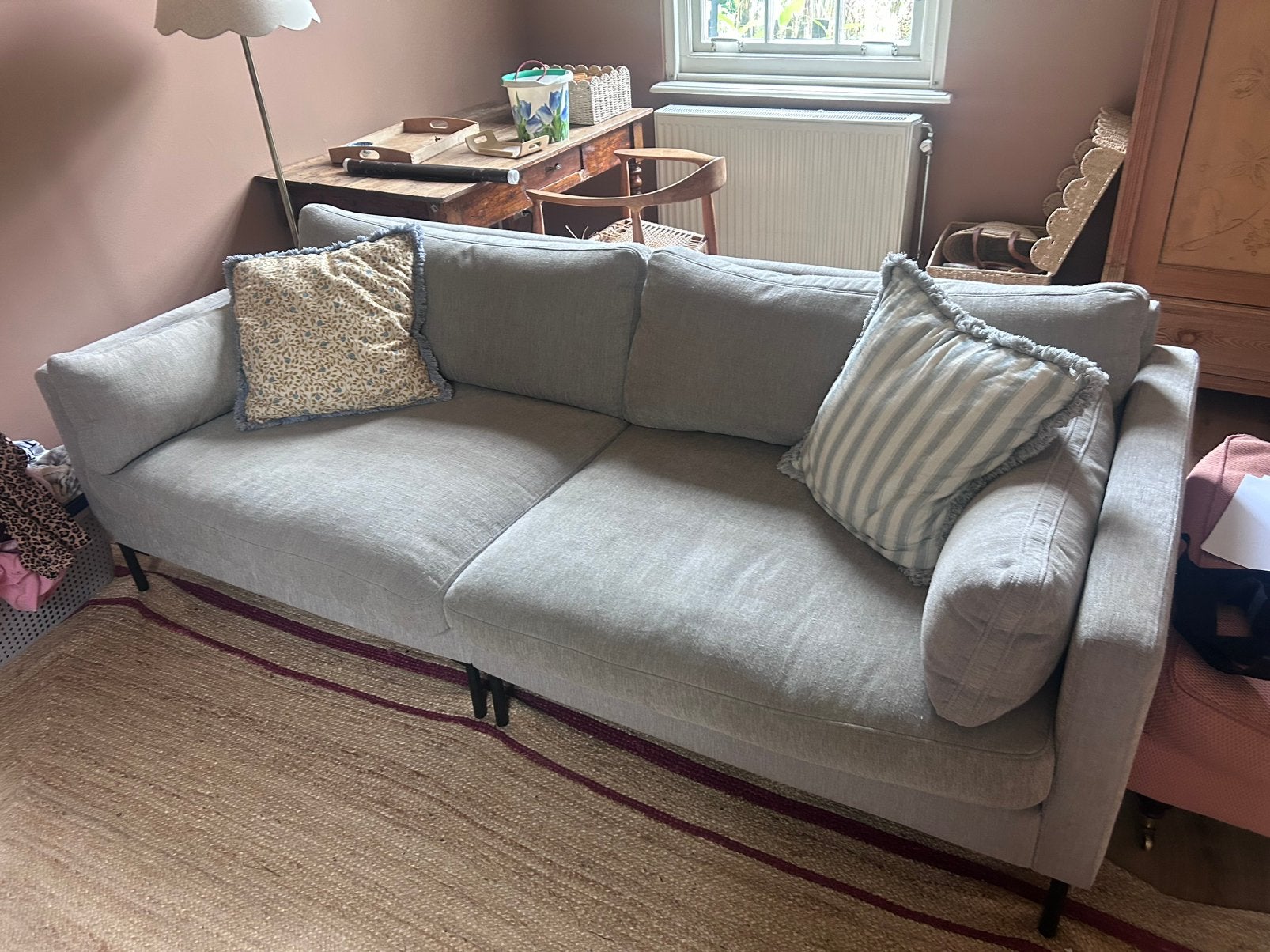 Zuiver Summer 3 zits bank latte, Huis en Inrichting, Banken | Bankstellen, Ophalen of Verzenden, Gebruikt, 75 tot 100 cm, 200 tot 250 cm