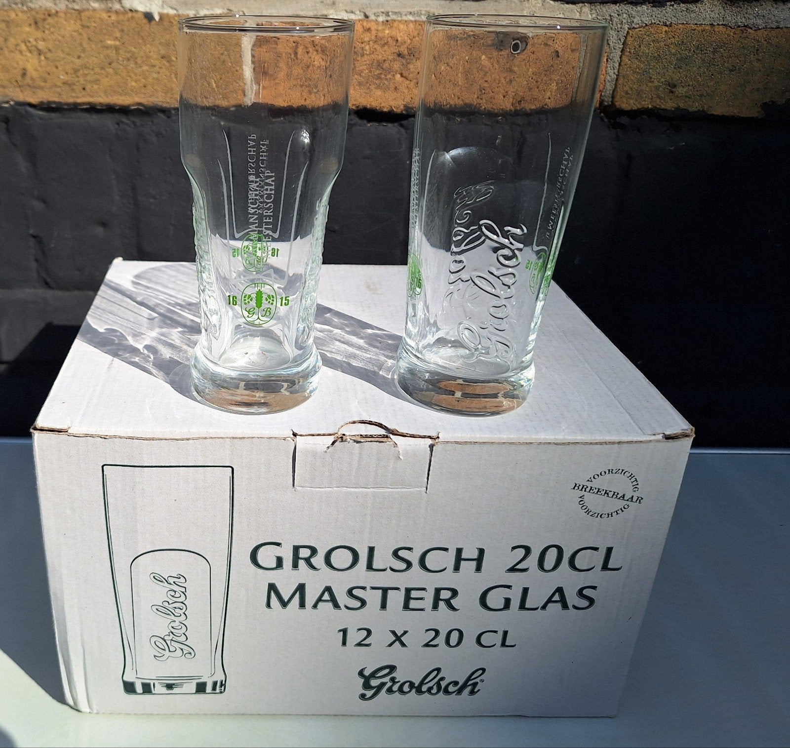 Grolsch glazen, Ophalen, Zo goed als nieuw, Bierglas