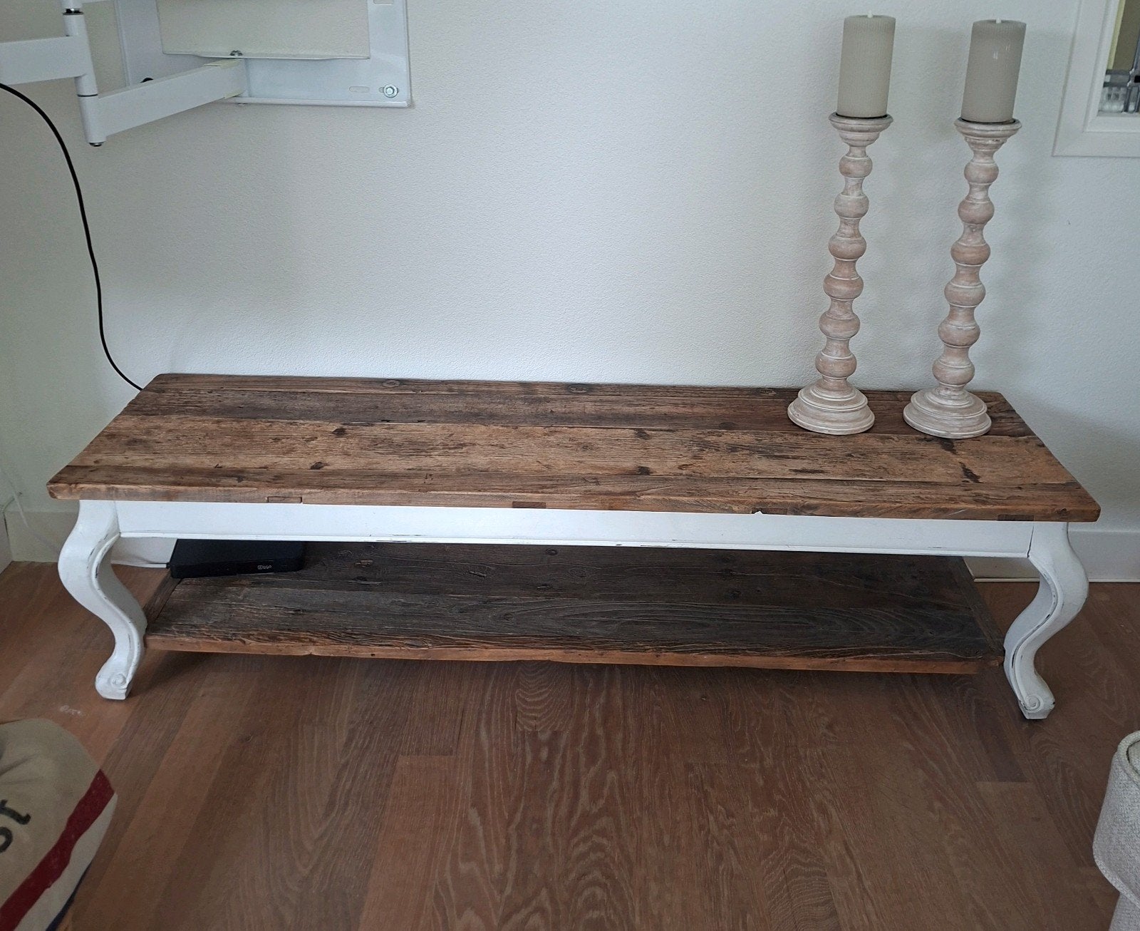 landelijk Riviera Maison salontafel/ bankje, drijfhout 1.6m, Ophalen
