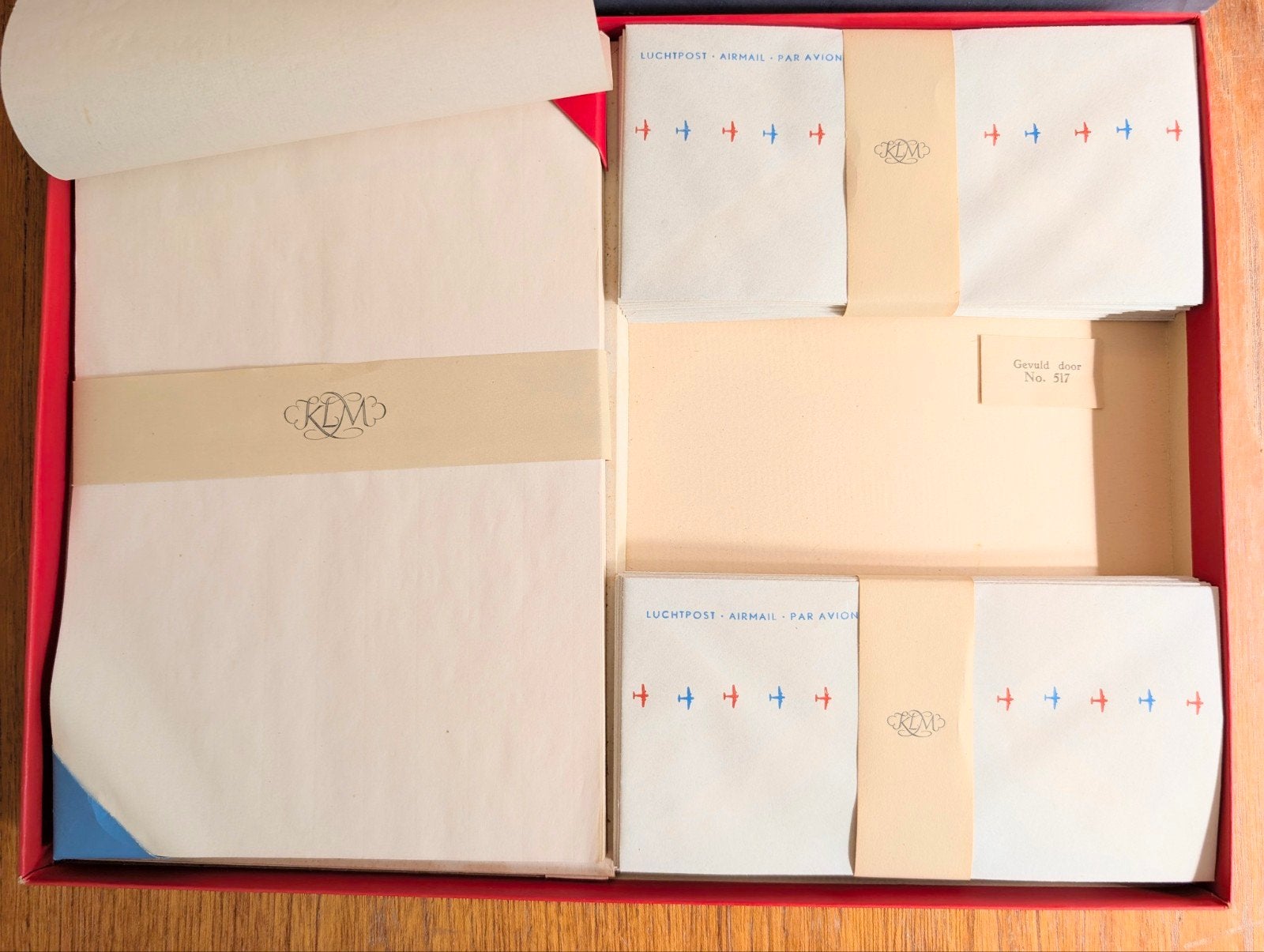 Zeldzaam Union skin papier van KLM, Diversen, Ophalen of Verzenden
